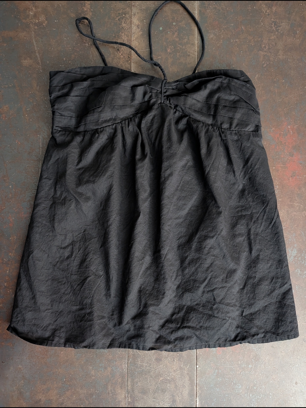 American Eagle Outfitters Black Smocked Top
